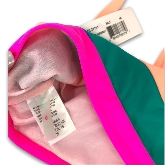 NWT - Beach Lingo - Color-block Bandeau - Picture 3 of 6